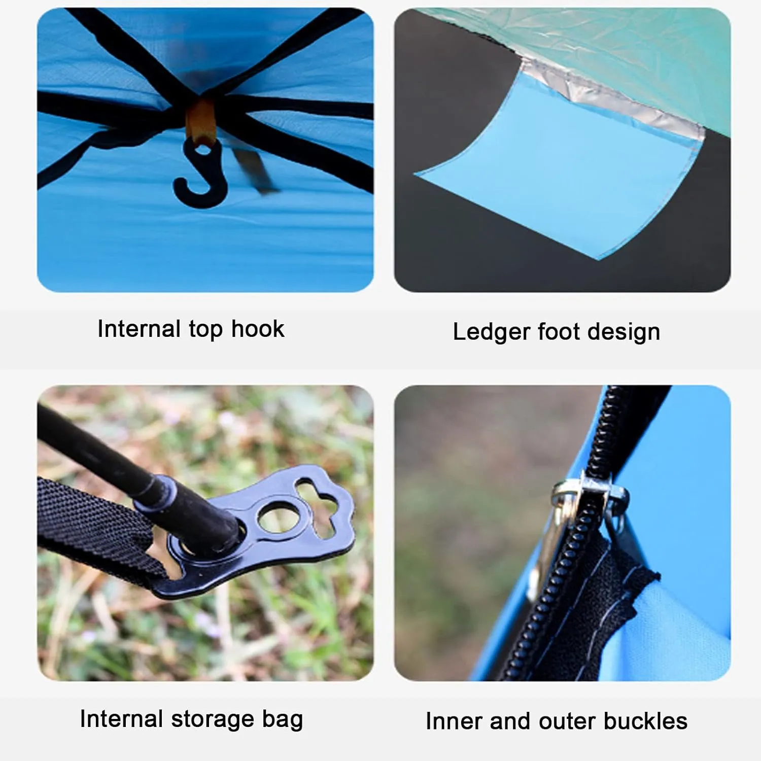 Generic 2/3/4 Person Camping Tent,Automatic Pop Up Lightweight & Waterproof Compact Outdoor Tent with Carrying Bag,Suitable for Family Gatherings Backpacking Hiking Travel