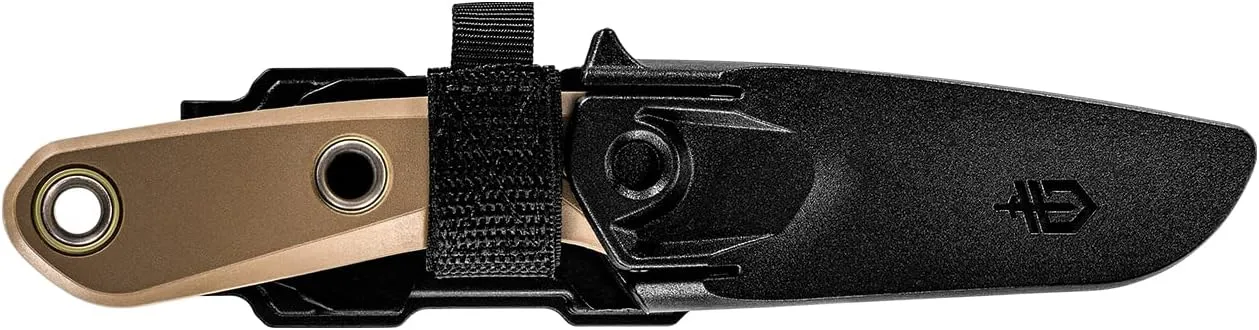 Gerber Gear Principle - Durable, Fixed-Blade Knife - Includes Triple-Mounting Sheath - Great for Bushcrafting & Camping - 7.5" - Made in USA - Coyote Brown