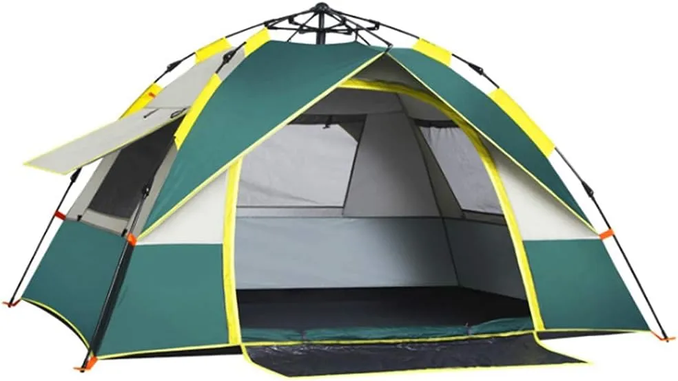 GeRRiT Tent Lightweight 3-Season Camping/Traveling 2-4 Person, Family Instant Pop Up Camping Tent for Beach BBQ Park Fishing Mountain House Sun Shade Canopy