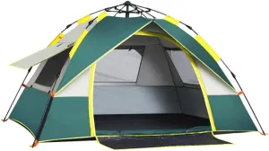 GeRRiT Tent Lightweight 3-Season Camping/Traveling 2-4 Person, Family Instant Pop Up Camping Tent for Beach BBQ Park Fishing Mountain House Sun Shade Canopy