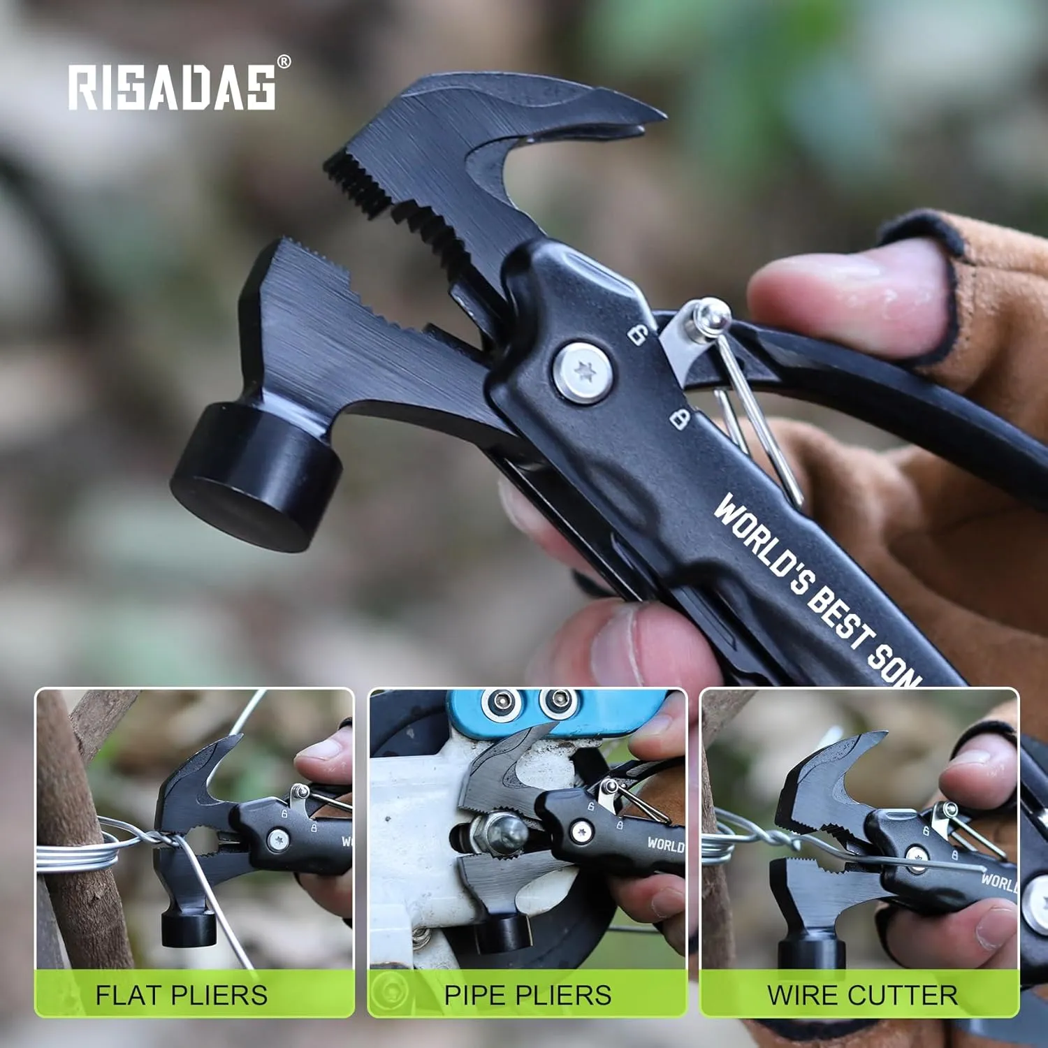 Gifts for Son - Son Gifts from Mom, Dad, Christmas Gift - Sons in Law Gift, Fathers Day Birthday Presents for Sons - Graduation Presents, Multitool Hammer