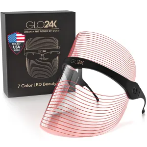 GLO24K 7 Color L E D Face Beauty Mask.
