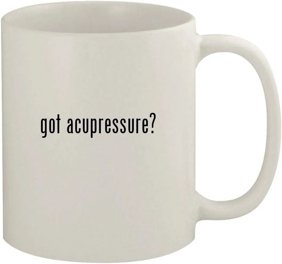 got acupressure? - 11oz Ceramic White Coffee Mug, White