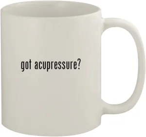 got acupressure? - 11oz Ceramic White Coffee Mug, White