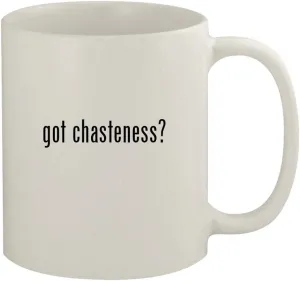 got chasteness? - 11oz Ceramic White Coffee Mug, White