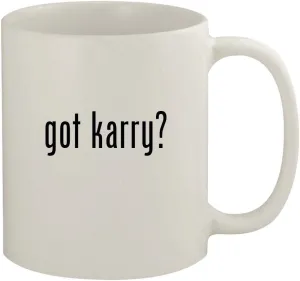 got karry? - 11oz Ceramic White Coffee Mug, White