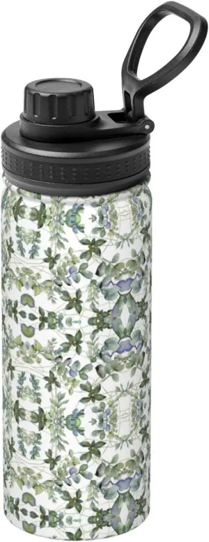 Green Eucalyptus Leaves 18oz Sports Insulated Bottle For Outdoor Activities,Your Ideal Companion Staying Hydrated