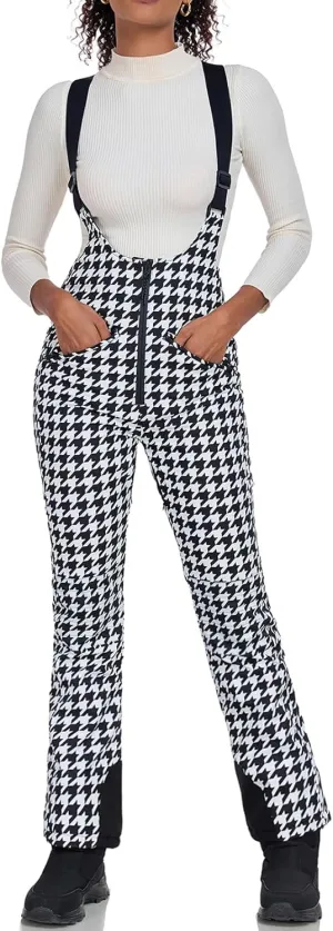 GS SNOWING Women's Snow Bibs Pants Insulated Waterproof Windproof Winter Ski Pants Snowboarding Overalls