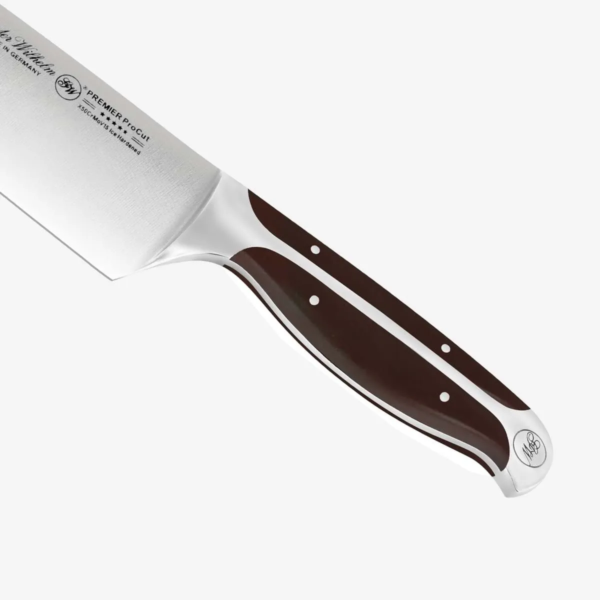 Gunter Wilhelm Premier Chef Knife, 8 Inch | Dark Brown ABS Handle SKU: 30-308-0108