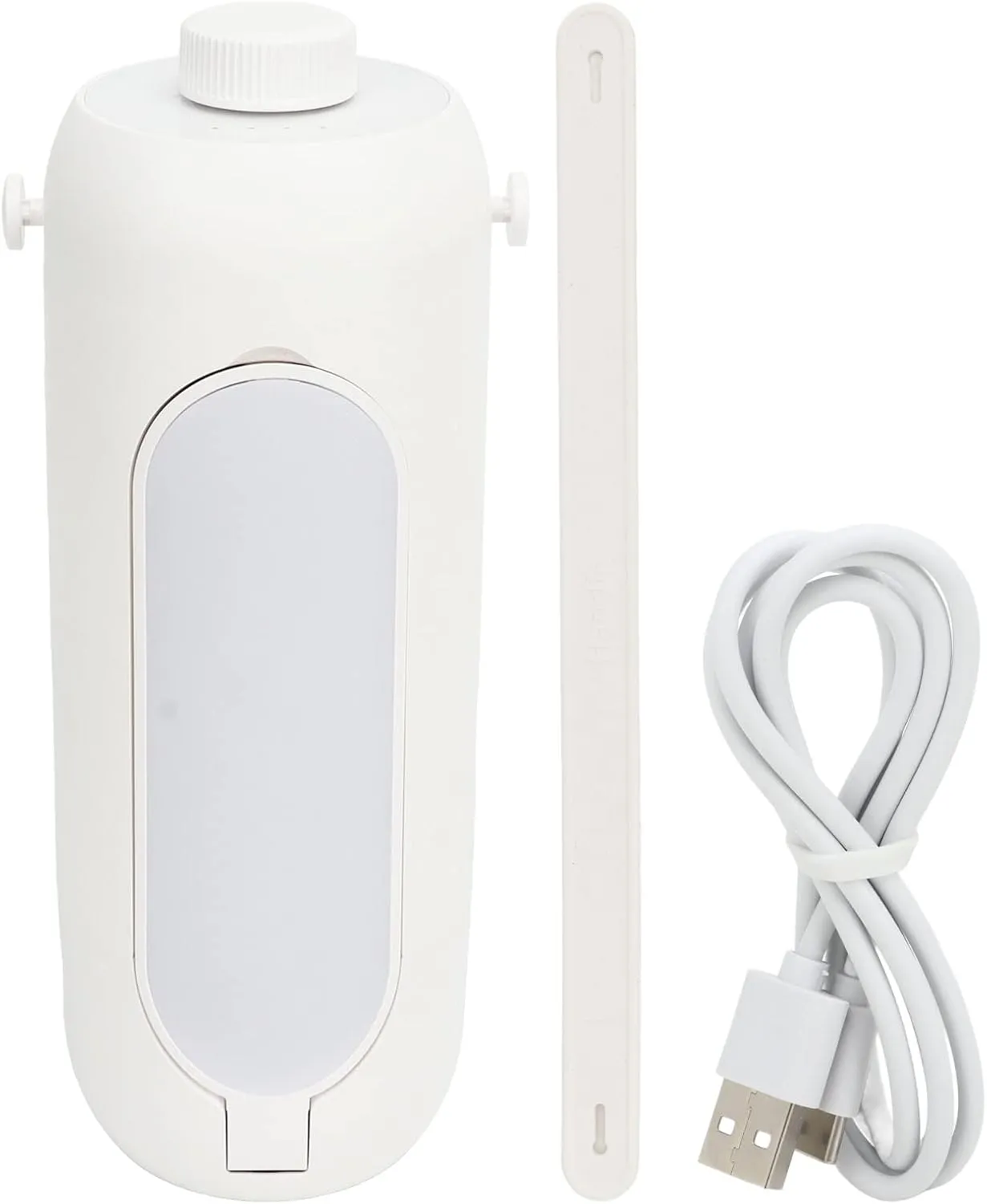 Hanging Camping Lantern，Collapsible Light USB Rechargeable，Portable Flashlight Power Bank Emergency Light for Outdoor Hiking,Camping, Home Power Failure(White)