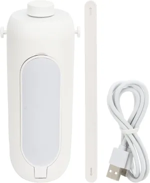 Hanging Camping Lantern，Collapsible Light USB Rechargeable，Portable Flashlight Power Bank Emergency Light for Outdoor Hiking,Camping, Home Power Failure(White)