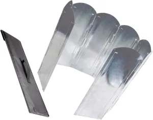 Happyyami 1Set Portable Windproof Camping Windshield Windscreen for Stoves Galvanized Material Easy to Use Outdoor Cooking Accessory