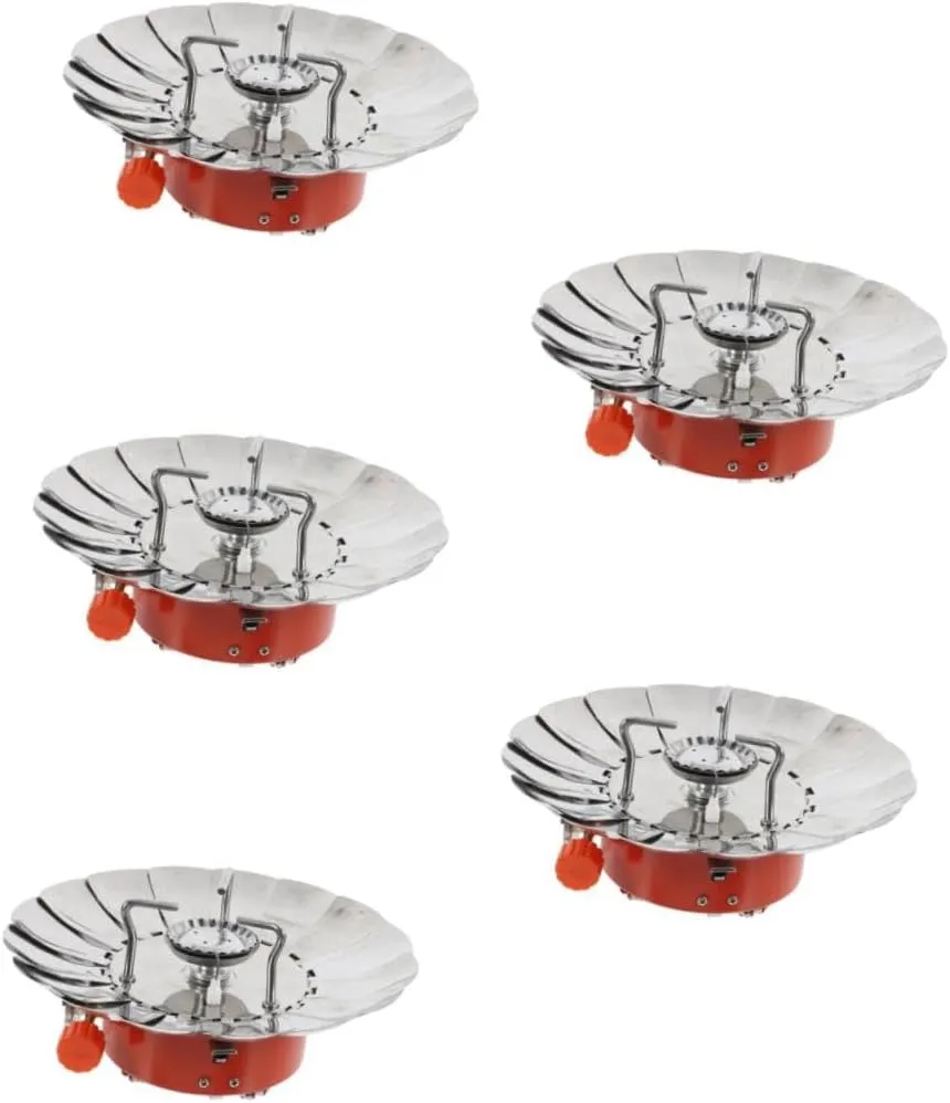 Happyyami 5pcs Furnace Stove Camping Cooking Range Windproof Portable Gas Heater