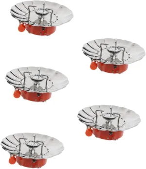 Happyyami 5pcs Furnace Stove Camping Cooking Range Windproof Portable Gas Heater