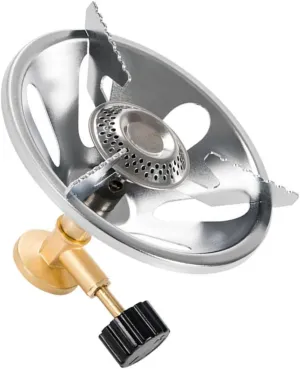 Happyyami Camping Propane Stove Burner Head Portable Stainless Steel Gas Stove for Windproof Outdoor Cooking
