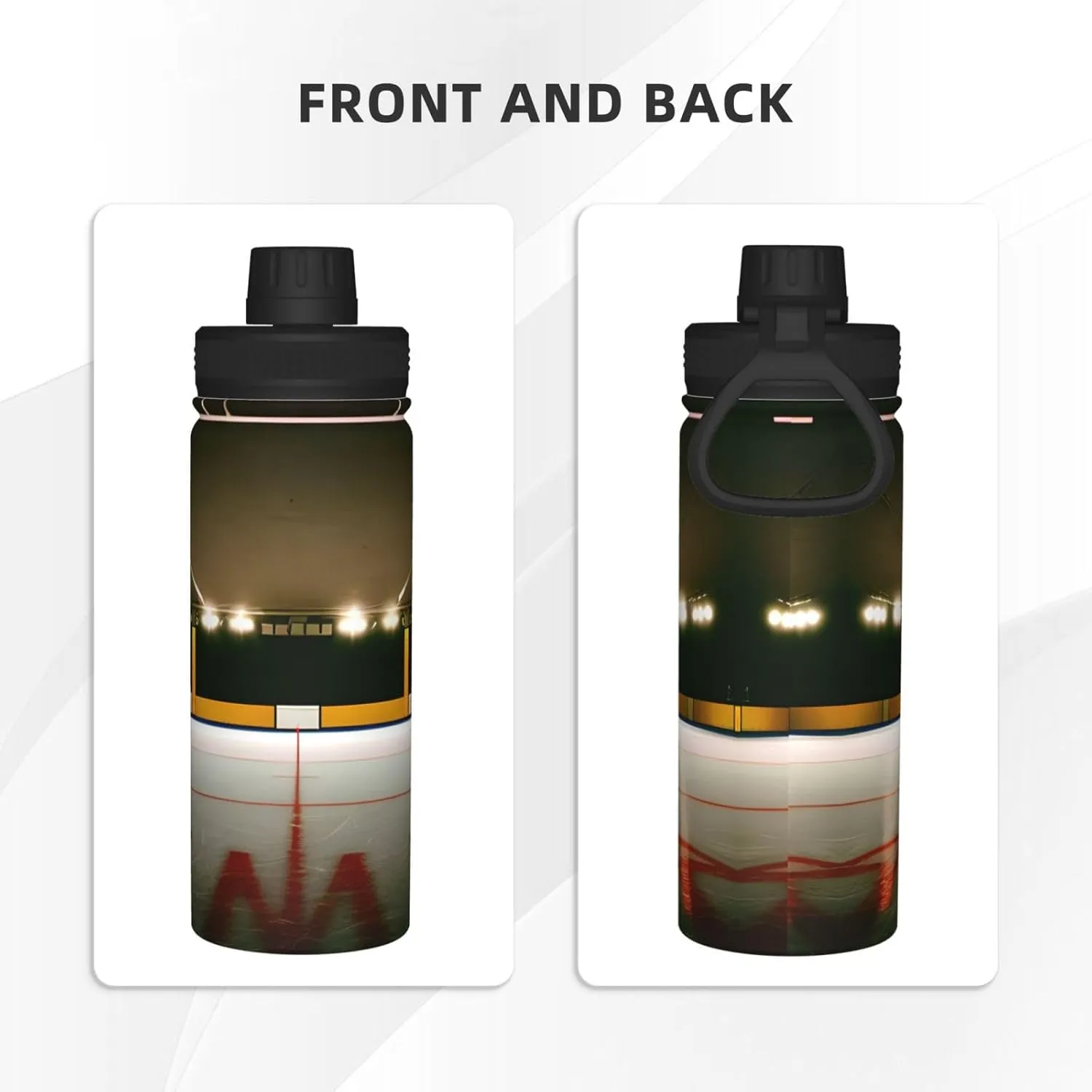 Hockey Stick 18oz Sports Insulated Bottle For Outdoor Activities,Your Ideal Companion Staying Hydrated