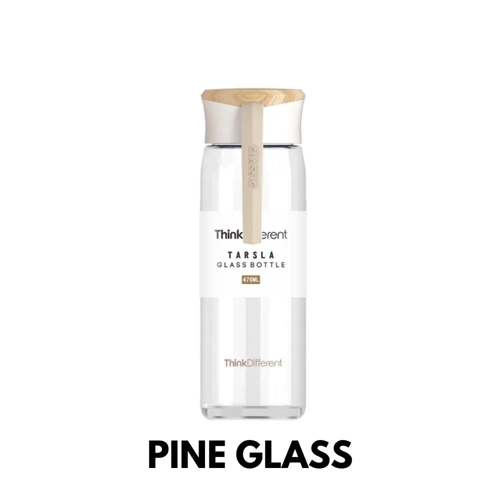 Homlly Tarsla BPA-Free  Glass Water Bottle (470ml)