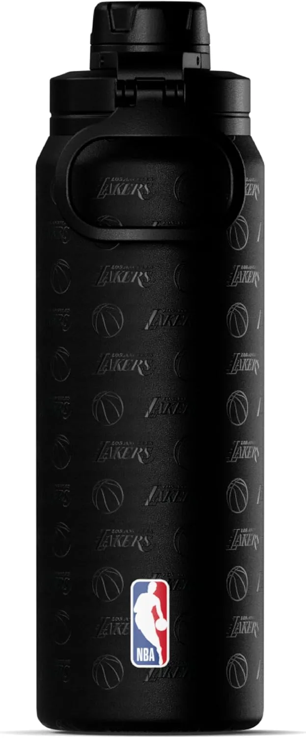 Hydrapeak x NBA Officially Licensed Los Angeles Lakers 26 oz Active Water Bottle with Chug Lid and Handle Reusable Stainless Steel Double Wall Insulated Sports Gift