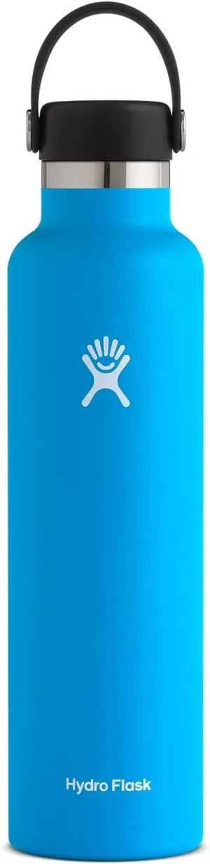 Hydro Flask Standard Mouth Flex Cap Bottle - Stainless Steel Reusable Water Bottle - Vacuum Insulated, Dishwasher Safe, BPA-Free, Non-Toxic