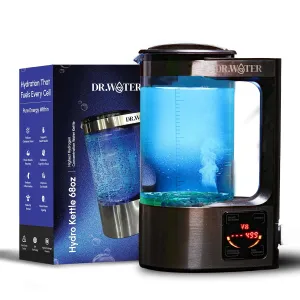 Hydrogen Water Bottle | 3X More Hydrogen Concentration | 32oz, 50oz, 68oz Hydrogen Water Generator | Big Size More Hydrogen | Water Hydrogenator (HydroKettle 1.5PPM)