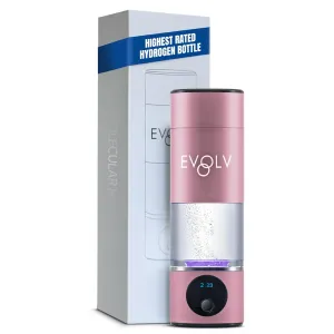 Hydrogen Water Bottle Generator – SPE & PEM Water Ionizer 5.42PPM, Highest H2 Concentration – Portable 8oz Hydrogenated Water Bottle – Leak-Proof Hydrogen Water Machine, Easy to Use – Rose
