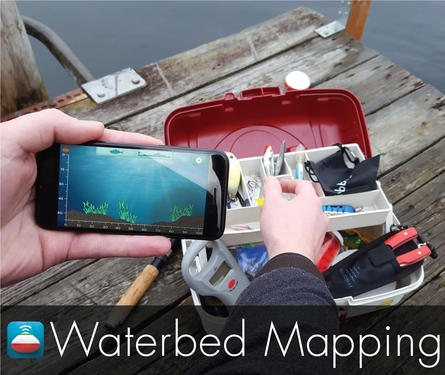 iBobber portable wireless bluetooth fish finder depth finder with depth range of 135 feet 10  hrs battery life with IOS & Android App Wireless and Watch App