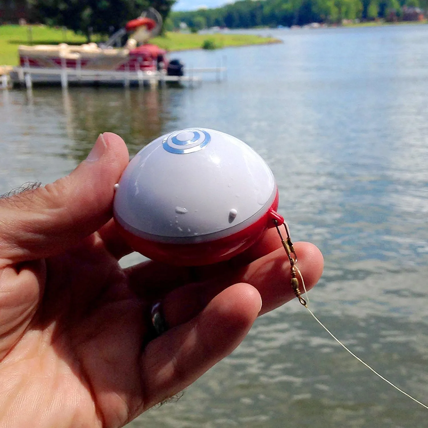iBobber portable wireless bluetooth fish finder depth finder with depth range of 135 feet 10  hrs battery life with IOS & Android App Wireless and Watch App