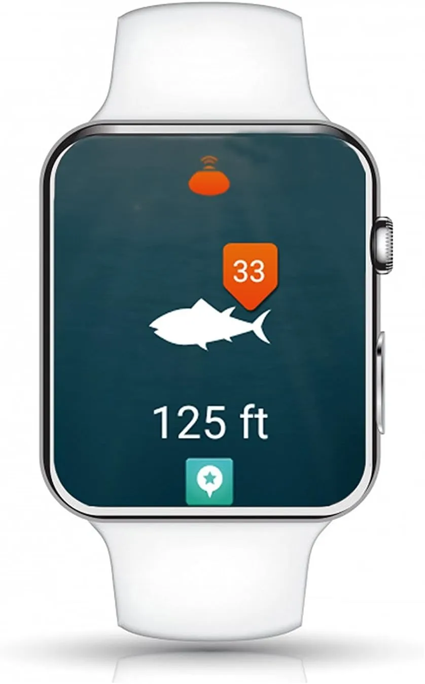 iBobber portable wireless bluetooth fish finder depth finder with depth range of 135 feet 10  hrs battery life with IOS & Android App Wireless and Watch App