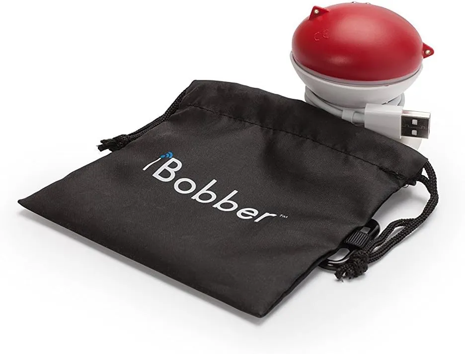 iBobber portable wireless bluetooth fish finder depth finder with depth range of 135 feet 10  hrs battery life with IOS & Android App Wireless and Watch App