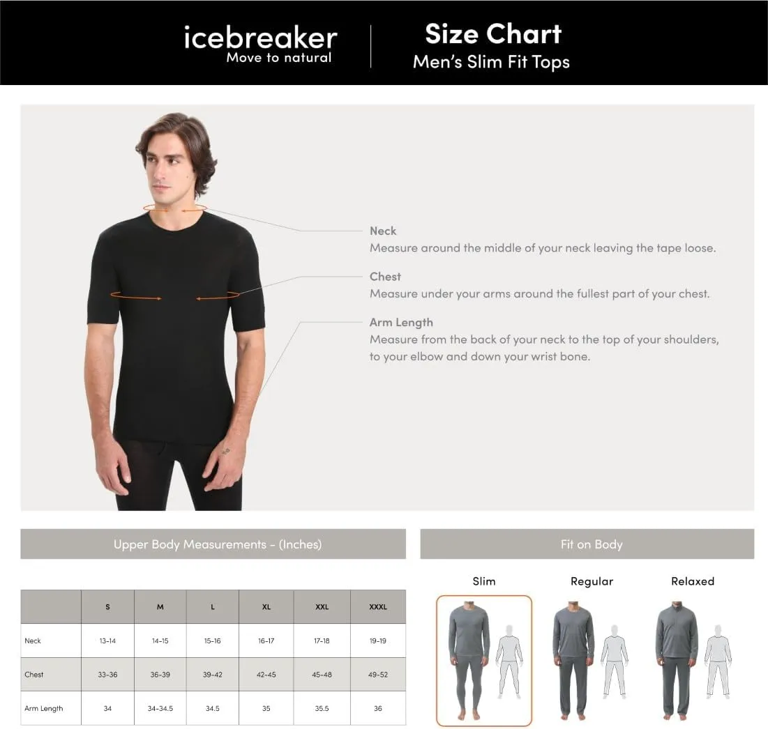 Icebreaker Men's Anatomica Short Sleeve Crewe