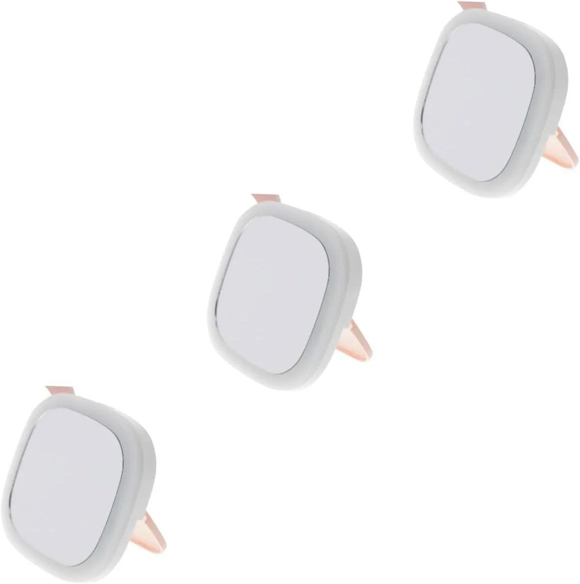 IMIKEYA 3pcs Outdoor Portable Led Makeup Mirror Compact Dual-Sided Travel Mirror for Women USB Rechargeable Lightweight Design for Dormitory Go