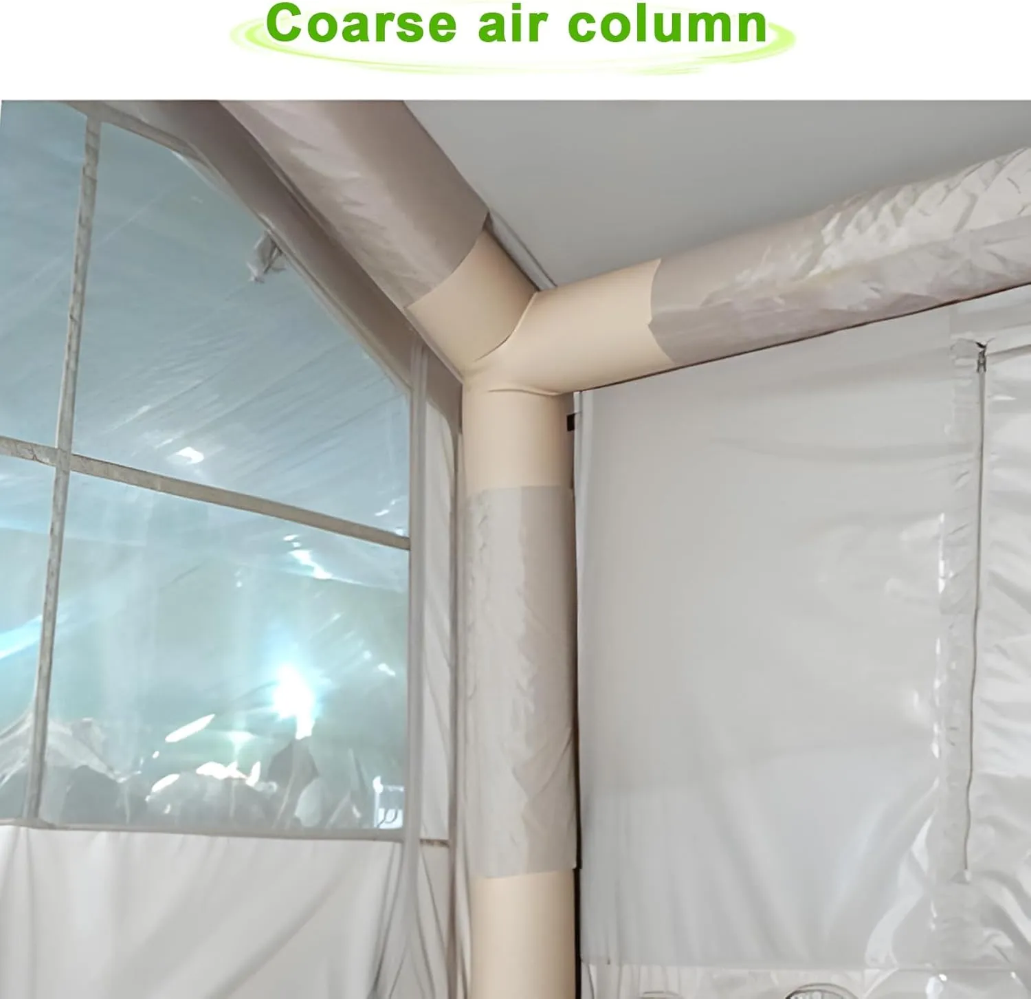 Inflatable Tents for Camping, 1-6 Person Blow-up Air Tent, Easy Setup Waterproof Windproof Cabin Tent, 4 Seasons Family Glamping House, Camping Essentials Beige 300cm
