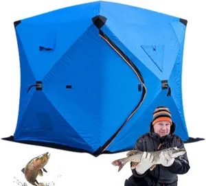 Inflatable Tents for Camping, Portable 2~4 Person Blow Up Air Tent, Waterproof Windproof Easy Setup Large Family Tent with 2 Doors, 6