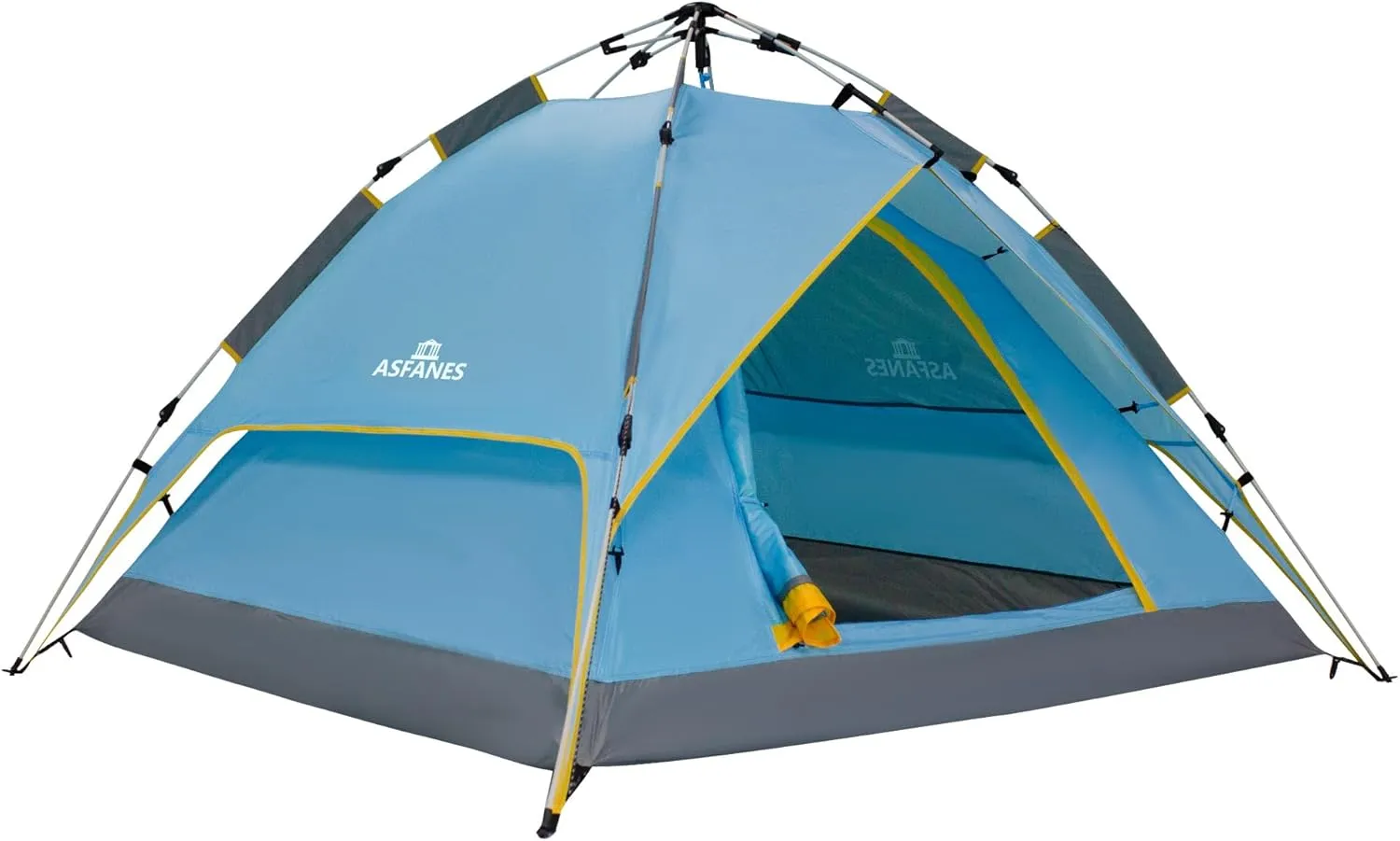 Instant Pop-Up Camping Tent for 2 People, Ultralight Dome Shelter for 4 Seasons, Waterproof & Windproof Design with Detachable Outer Tarpaulin and Dual Layers