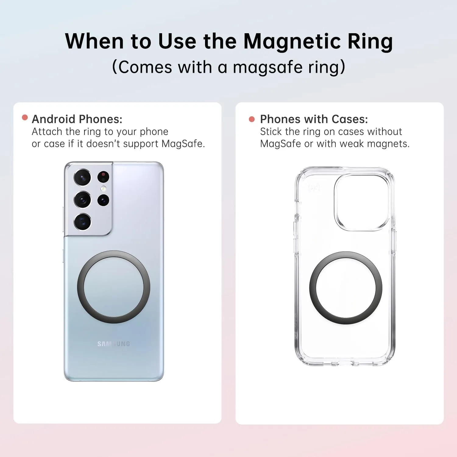Insulated Magnetic Water Bottle - Reusable Stainless Steel Bottle with MagSafe Compatible Phone Holder - Keeps Cold for 24 Hours - Perfect for Gym, Sports, and Travel - Yellow 24oz