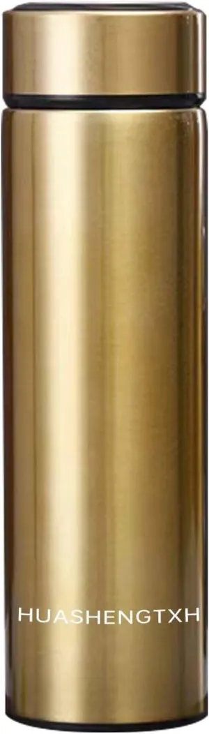 Insulating Water Bottle Outdoor Sports Stainless Steel Insulating Bottle Vacuum Sealed Coffee Bottle Travel Water Bottle Cold and Hot Water Bottle (Golden)