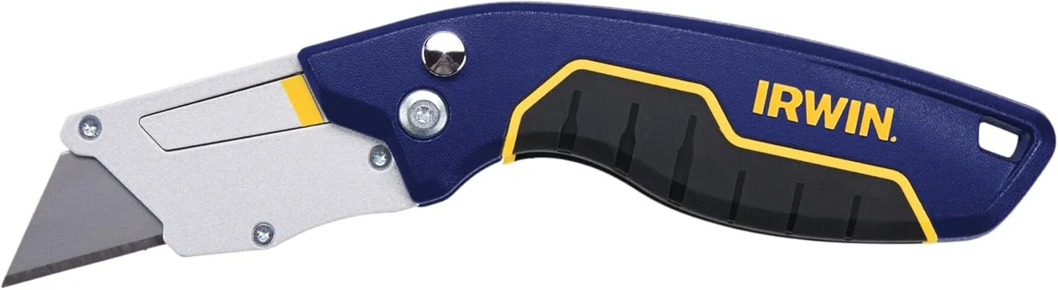 IRWIN Utility Knife, Push And Flip Pro Foldable (IWHT10578)