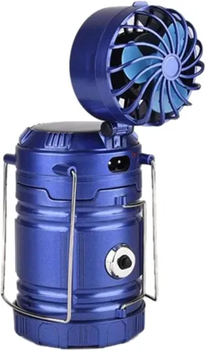 jojomis Solar Rechargeable LED Collapsible Camping Light for Outdoor Emergency Blue 92 x 165 cm