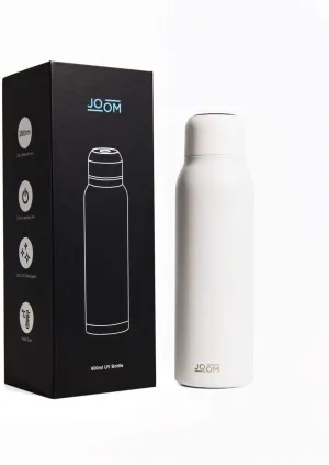 JOOM Self Cleaning Insulated Stainless Steel Water Bottle with UV Purifier, Pure Water in 90 Seconds, 20oz