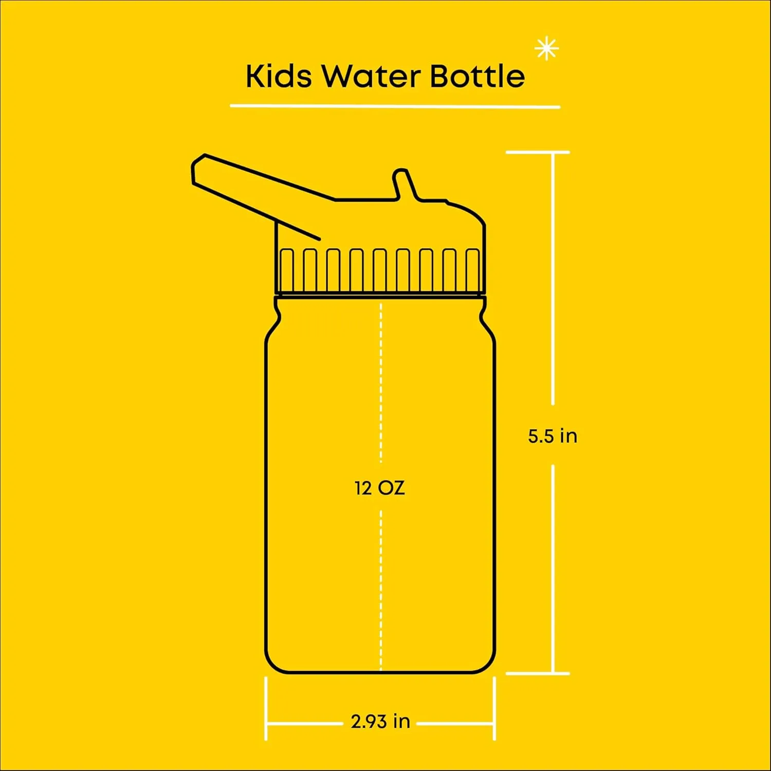 JoyJolt Kids Water Bottle with Straw Lid, 12oz Small Stainless Steel Reusable Tumbler for Kids, Girls, Boys, or Teen, Vacuum Insulated Water Bottle for School, Travel, and Outdoors, Leakproof
