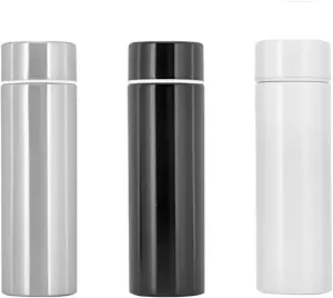 Jumigra Insulated Water Bottle, 18/8 (304) Stainless Steel, Super Slim Skinny Mini, Portable, Leak Proof, 5oz, Silver