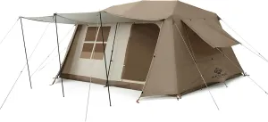 Jupiter 5/6/13 Outdoor Camping Tent for 4/6/8 People, Fully Automatic Quick Opening, for Outdoor Picnic, Park & Family Use, Silver Coated Sunscreen & Waterproof