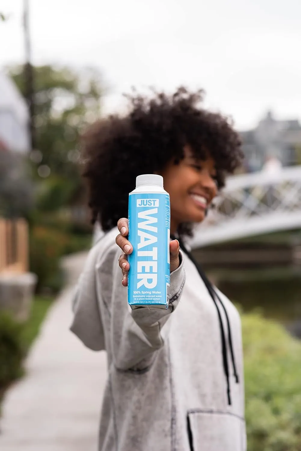 JUST Water - 100% Spring Water, Naturally Alkaline, 8.0 pH - Plant-Based, BPA Free, Sustainable and Fully Recyclable Boxed Water Bottle - Eco-Friendly - 11.2 Fl Oz (Pack of 24)