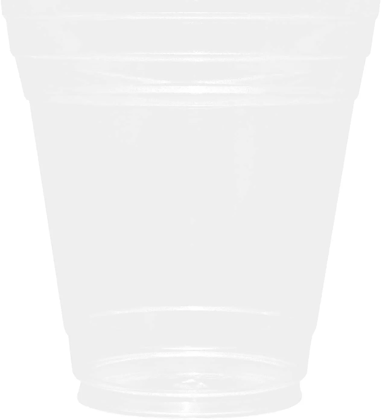 Karat [1,000 ct] 12oz Plastic Cups, Clear Disposable Cold Cups for Iced Coffee, Smoothies, Cocktail, and Water, 98mm