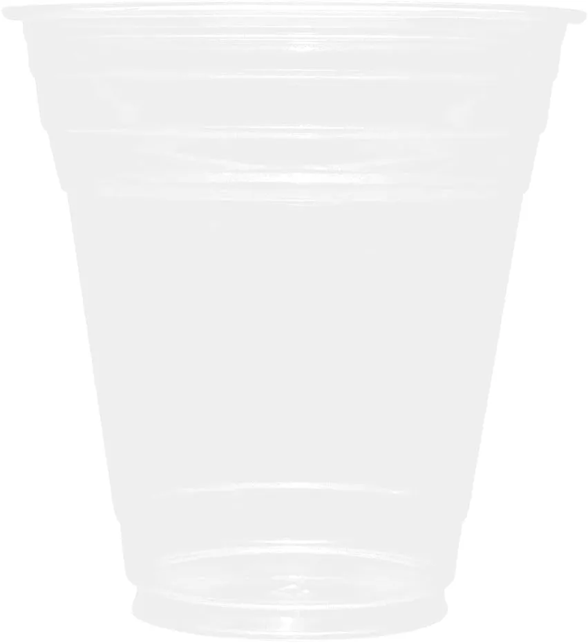 Karat [1,000 ct] 12oz Plastic Cups, Clear Disposable Cold Cups for Iced Coffee, Smoothies, Cocktail, and Water, 98mm