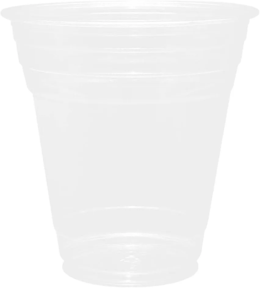 Karat [1,000 ct] 12oz Plastic Cups, Clear Disposable Cold Cups for Iced Coffee, Smoothies, Cocktail, and Water, 98mm