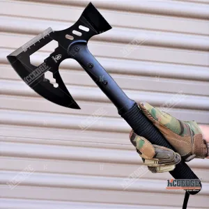 KCCEDGE BEST CUTLERY SOURCE Axe Hatchet Hammer Tactical Axe Survival Axe Hunting Knife 17 Inch Overall Razor Sharp Edge Camping Accessories Camping Gear Survival Kit Survival Gear Tactical Gear 77794