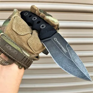 KCCEDGE BEST CUTLERY SOURCE Tactical Knife Hunting Knife Survival Knife 9" Full Tang Fixed Blade Knife Camping Accessories Camping Gear Survival Kit Survival Gear Tactical Gear 79651