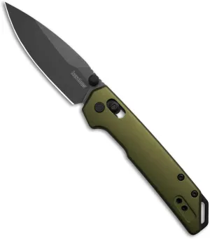 Kershaw Mini Iridium Folding Pocket Knife, 3 inch D2 Steel Blade, DuraLock, Aluminum Handle, Pocketclip