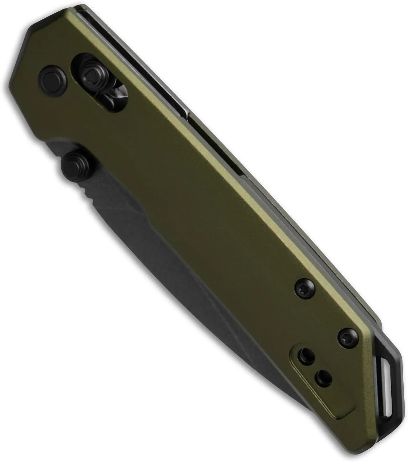 Kershaw Mini Iridium Folding Pocket Knife, 3 inch D2 Steel Blade, DuraLock, Aluminum Handle, Pocketclip